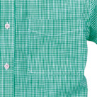 メンズ半袖ギンガムチェックシャツ（SA-3010）胸ポケット