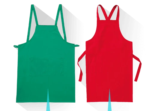 X型エプロン サンプル