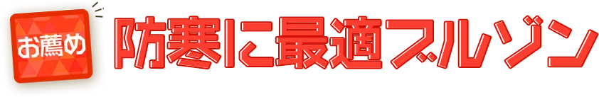 お薦め防寒に最適ブルゾン