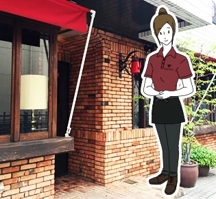 活用シーン2｜カフェなど小売店舗のユニフォームに