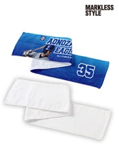 プリントしやすいコットンシャーリングマフラータオル ホワイト｜MARKLESS STYLE（マークレススタイル）