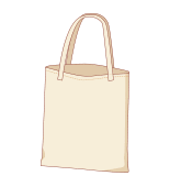 トートバッグ型（マチなし）サンプル