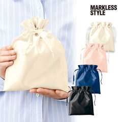 サテンフリル巾着（M）｜MARKLESS STYLE（マークレススタイル）