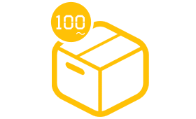 最少ロット100枚～