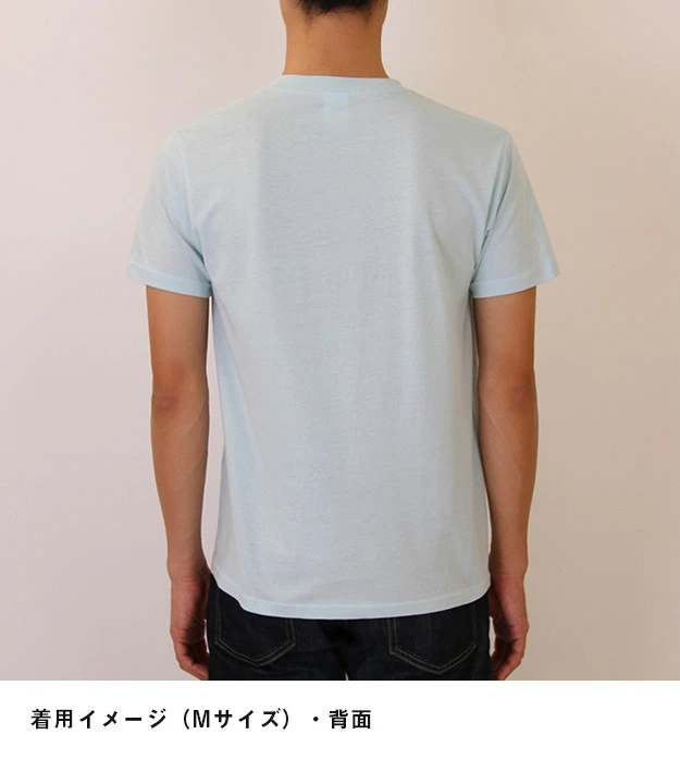 4.0オンス　ライトウェイトＴシャツ｜着用イメージ（Mサイズ）・背面
