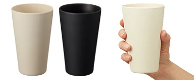 プラスチック製蓋無しタンブラー使用イメージ